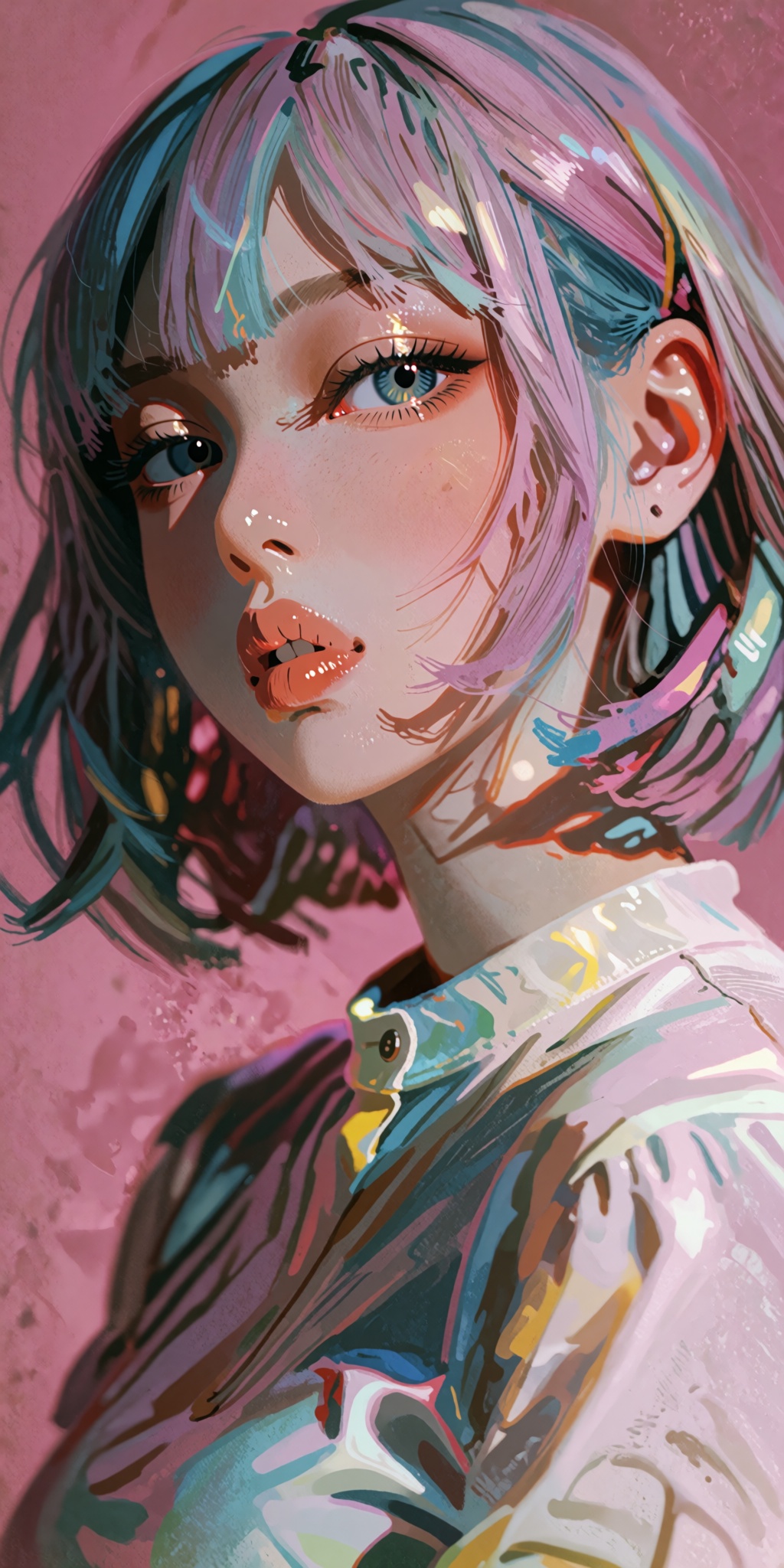 1girl,  solo,  short hair on Tensor.Art