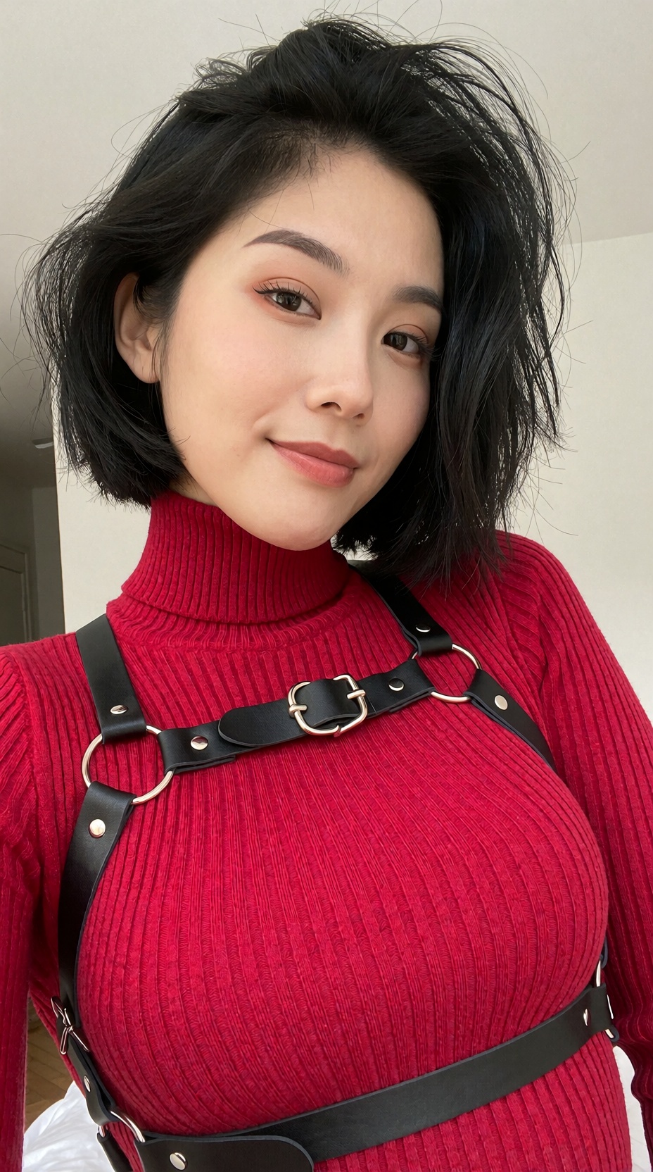 Photograph of ada wong,  a young Asian woman with short,  black on Tensor.Art