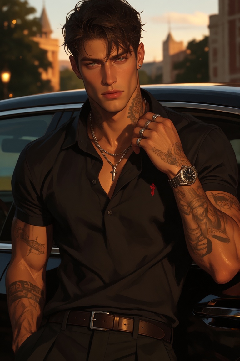 portrait,  solo,  male on Tensor.Art