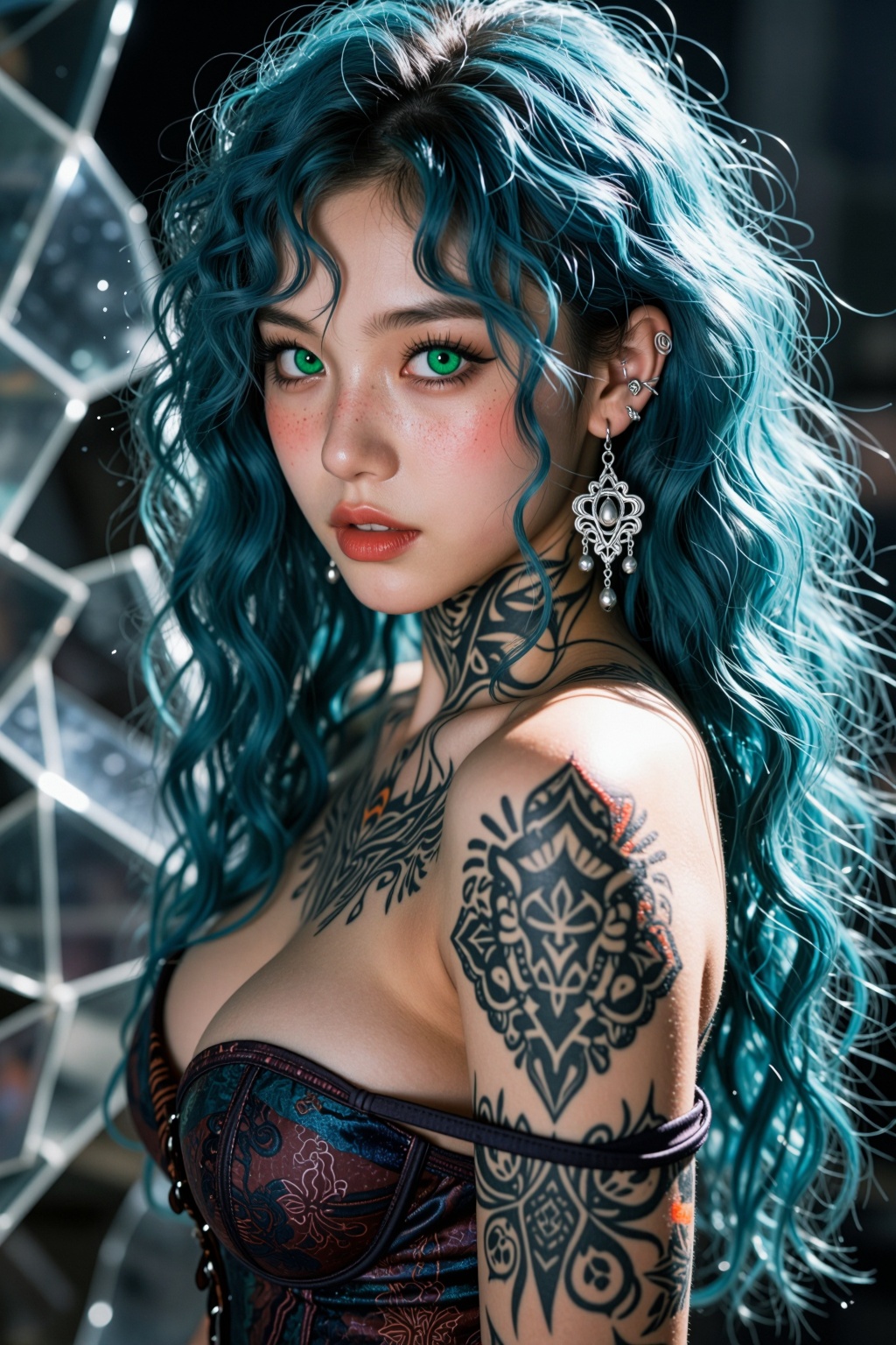 (Atmospheric Lighting,  High Contrast,  Cinematic Lighting on Tensor.Art