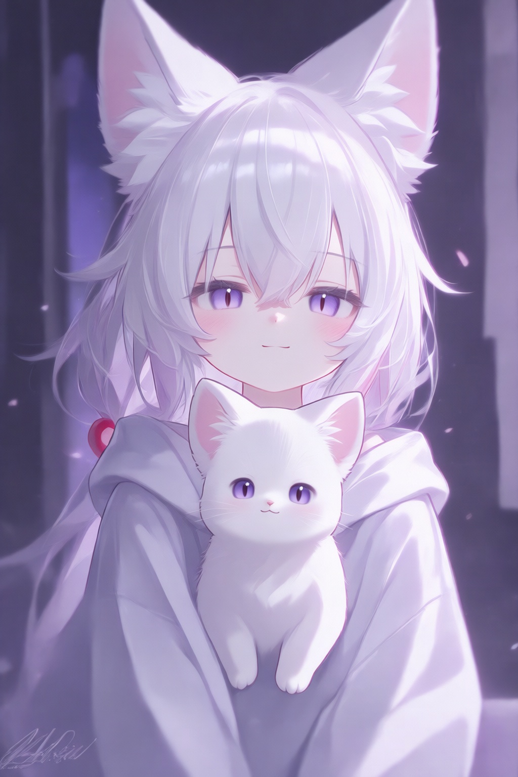 1girl,  animal,  animal ears by 青秋 on Tensor.Art