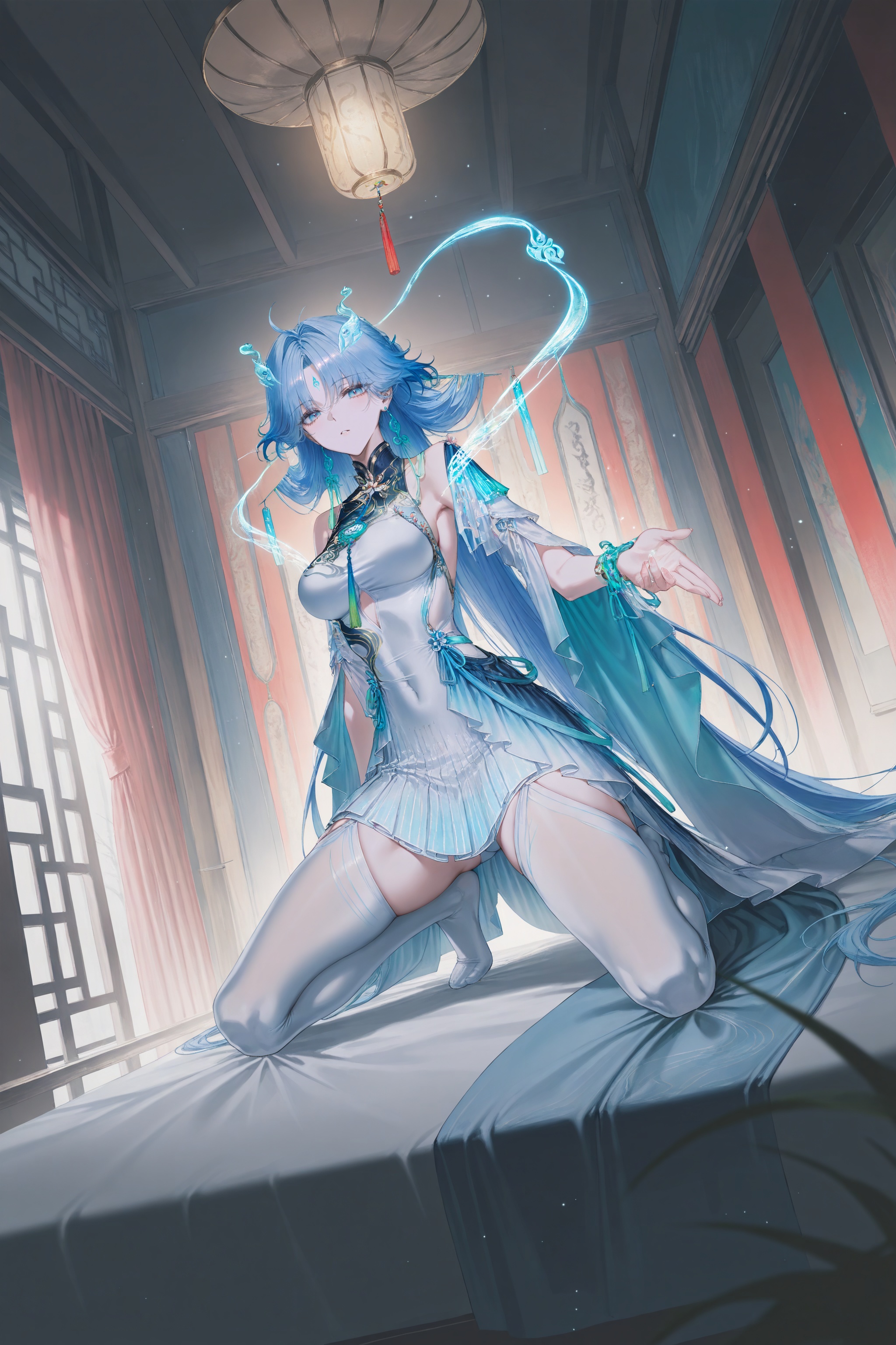 Depth of field,  light particles,  lens flare on Tensor.Art