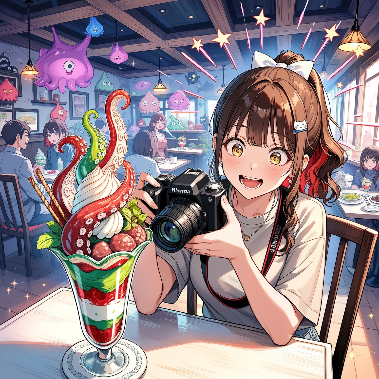 1girl,  dynamic angle,  dynamic pose on Tensor.Art