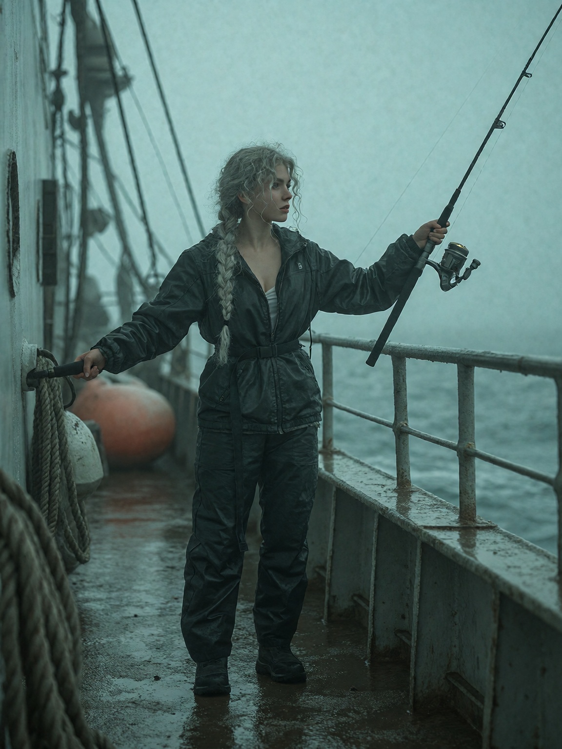 A photograph of 18-year-old British girl,  voluptuous silhouette,  cleavage on Tensor.Art