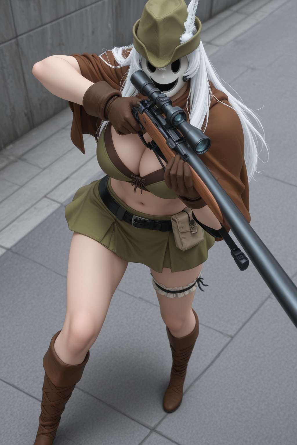 Wh1te_F3ath3r_Tenkuu,  solo,  1girl on Tensor.Art