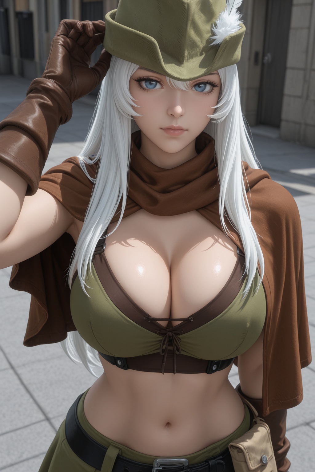 Wh1te_F3ath3r_Tenkuu,  solo,  1girl on Tensor.Art