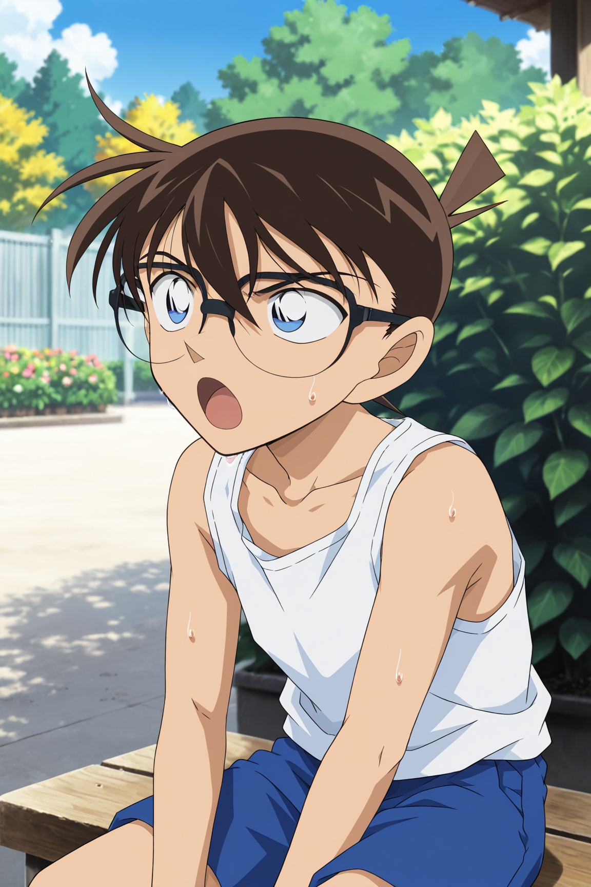 1boy,  Conan_Edogawa,  brown hair on Tensor.Art