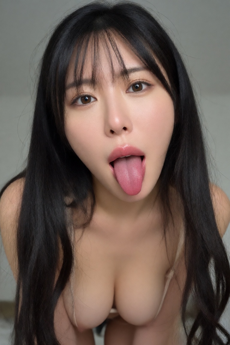 以低角度拍攝一張逼真的8K RAW 照片,  捕捉一位美麗的年輕韓國女性獨自一人仰望鏡頭的瞬間。照片以她為中心,  黑色長髮如瀑布般傾瀉而下 on Tensor.Art