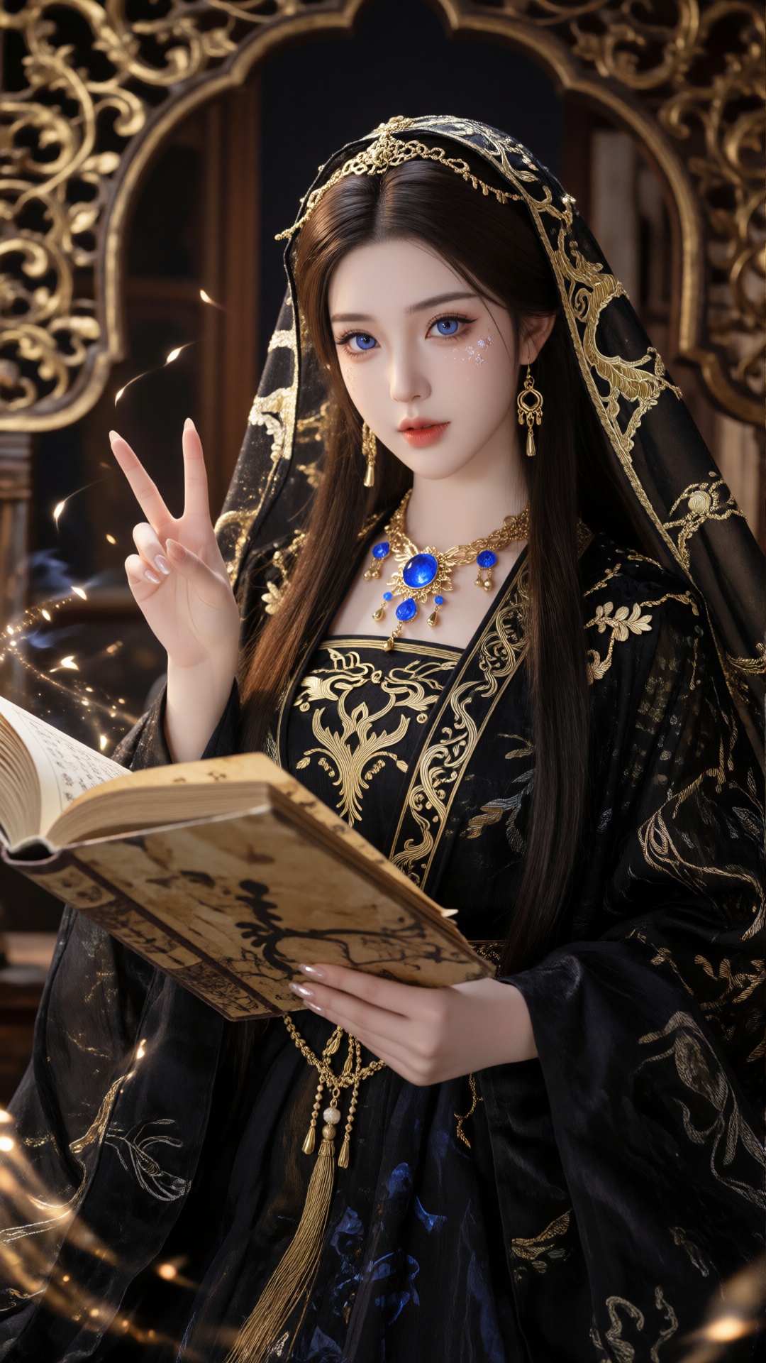 this is a highly detailed,  photorealistic digital illustration depicting a young woman of east asian descent with fair sk...