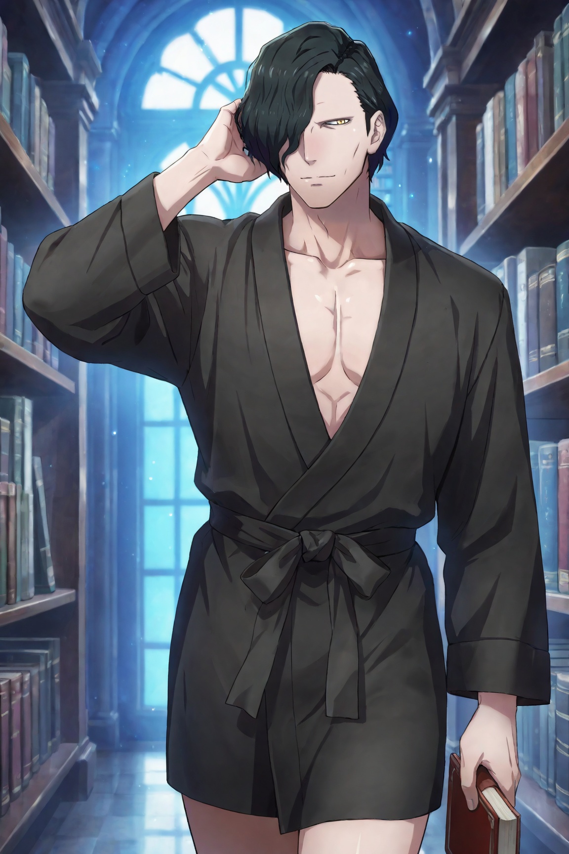 1boy,  Hubert_Von_Vestra,  black hair on Tensor.Art