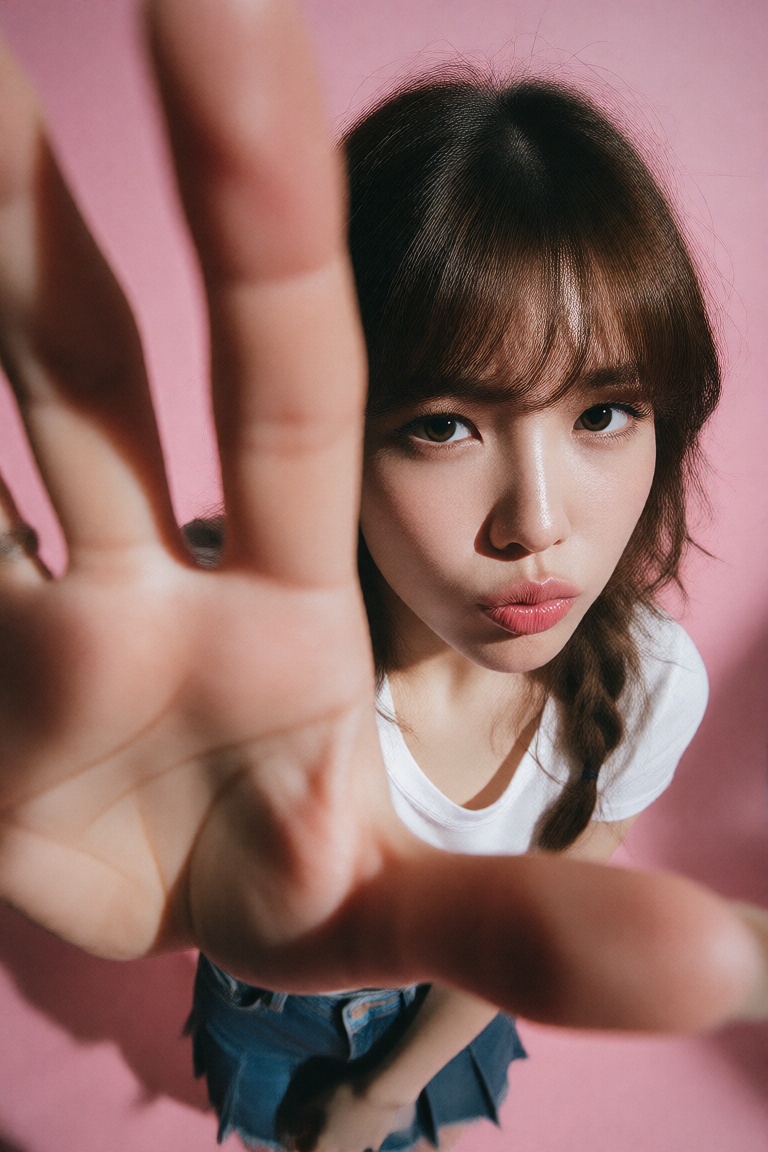 Photorealistic edit using the input person photo as strict identity reference: keep the same face,  facial features,  skin...