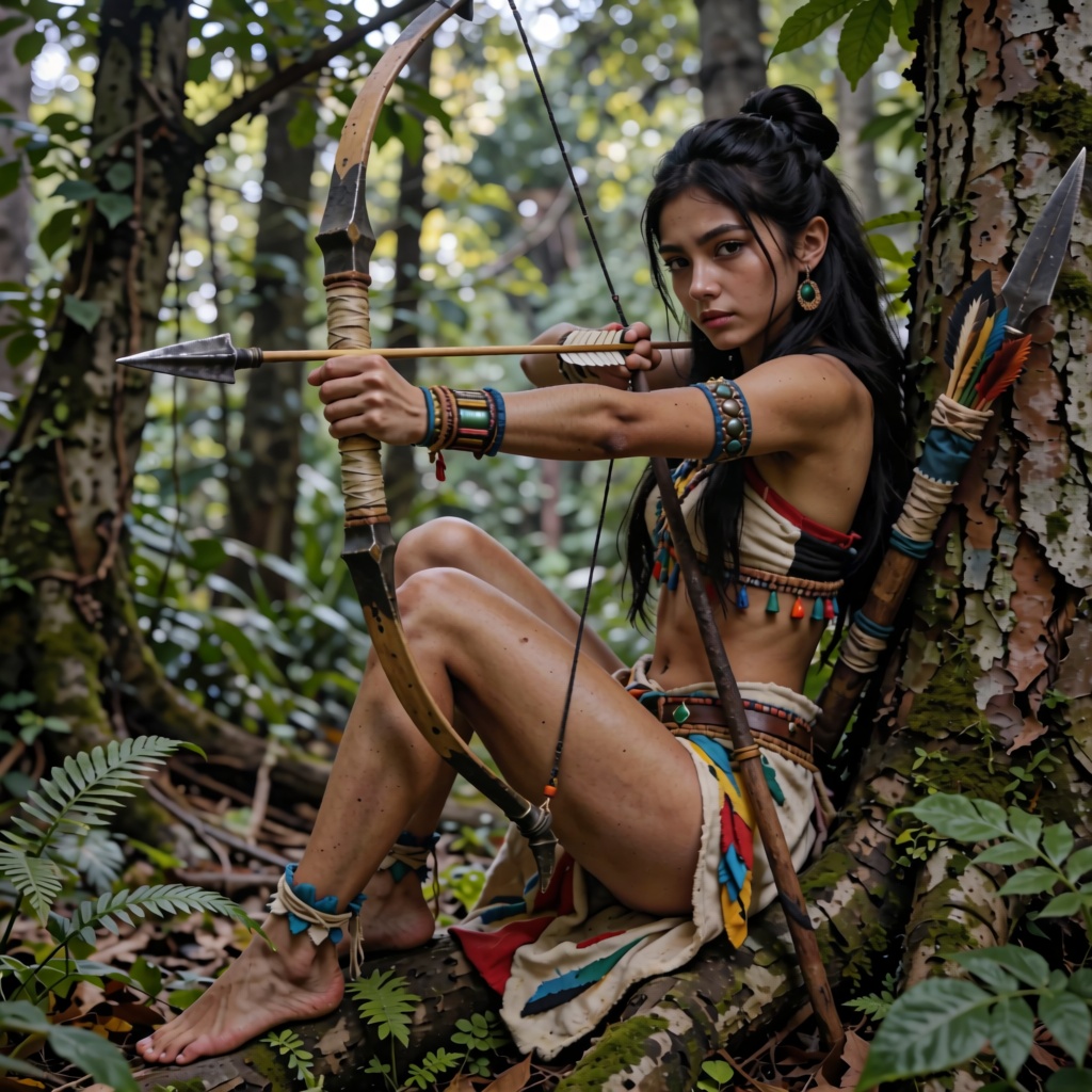 1girl,  weapon,  arrow_(projectile) on Tensor.Art