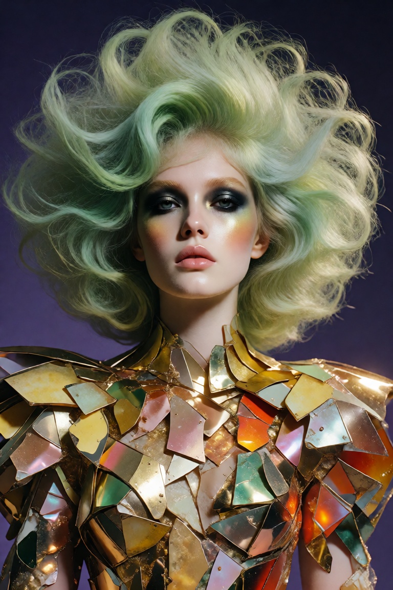 masterpiece,  realistic high-fashion editorial photography,  avant-garde beauty portrait on Tensor.Art
