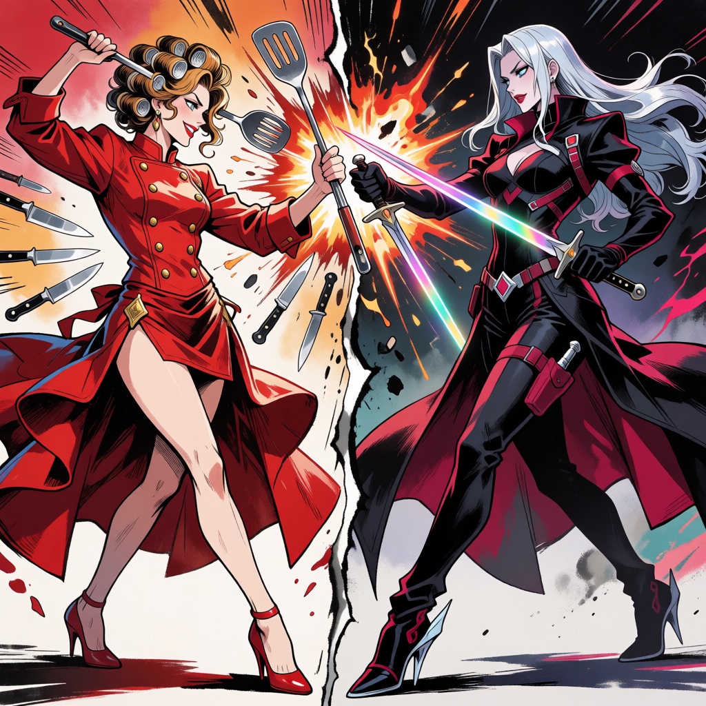 masterpiece,  ultra-detailed,  whimsical anime-style illustration with absurd JOJO-like character design on Tensor.Art
