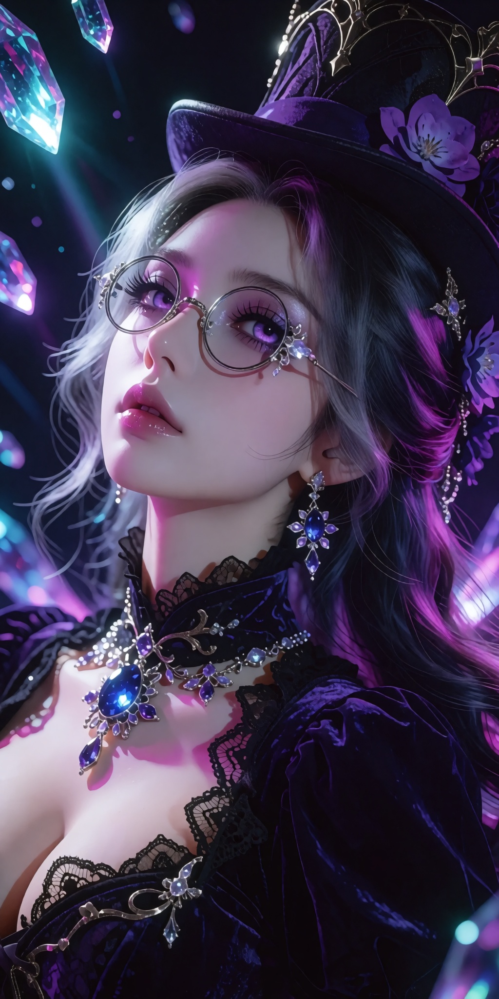 A breathtaking,  museum-grade digital illustration presented in a dramatic Dutch angle close-up,  highlighting a solitary...