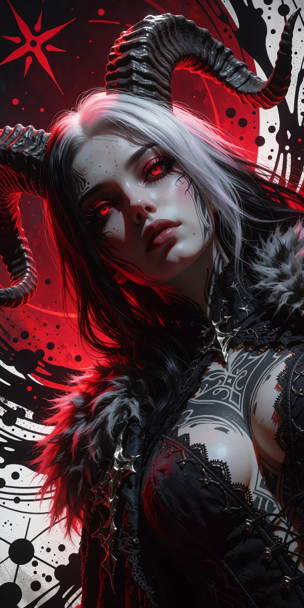 A breathtaking,  museum-grade digital illustration presented in a dramatic Dutch angle close-up,  highlighting a captivati...