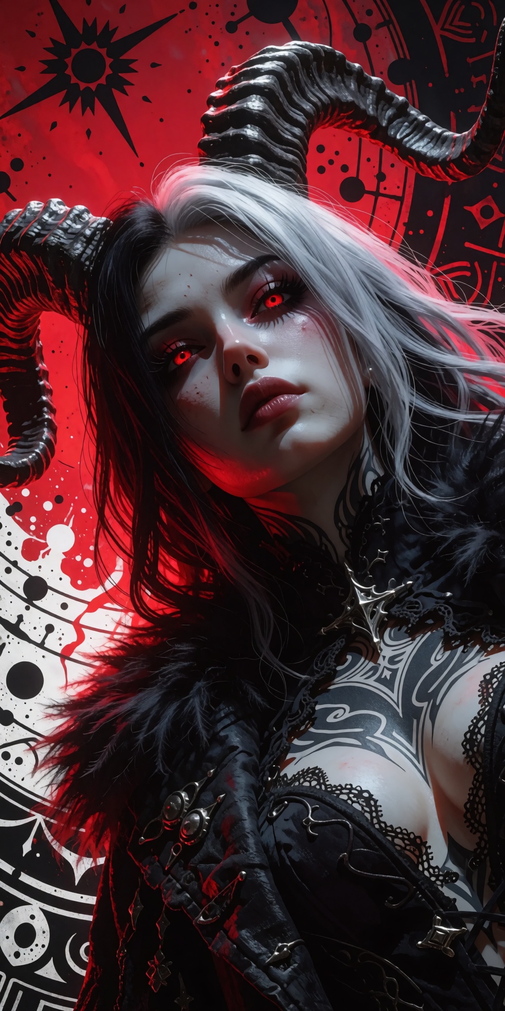 A breathtaking,  museum-grade digital illustration presented in a dramatic Dutch angle close-up,  highlighting a captivati...