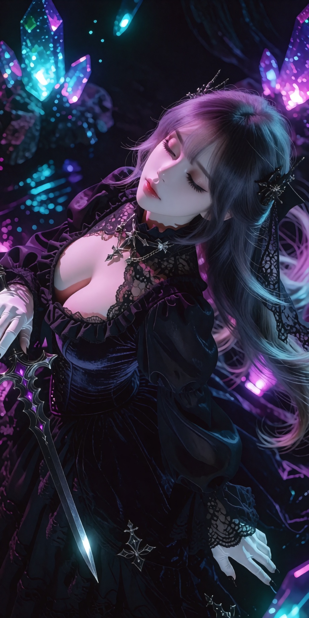 A breathtaking,  museum-grade digital illustration presented in a dramatic Dutch angle close-up,  highlighting a mysteriou...