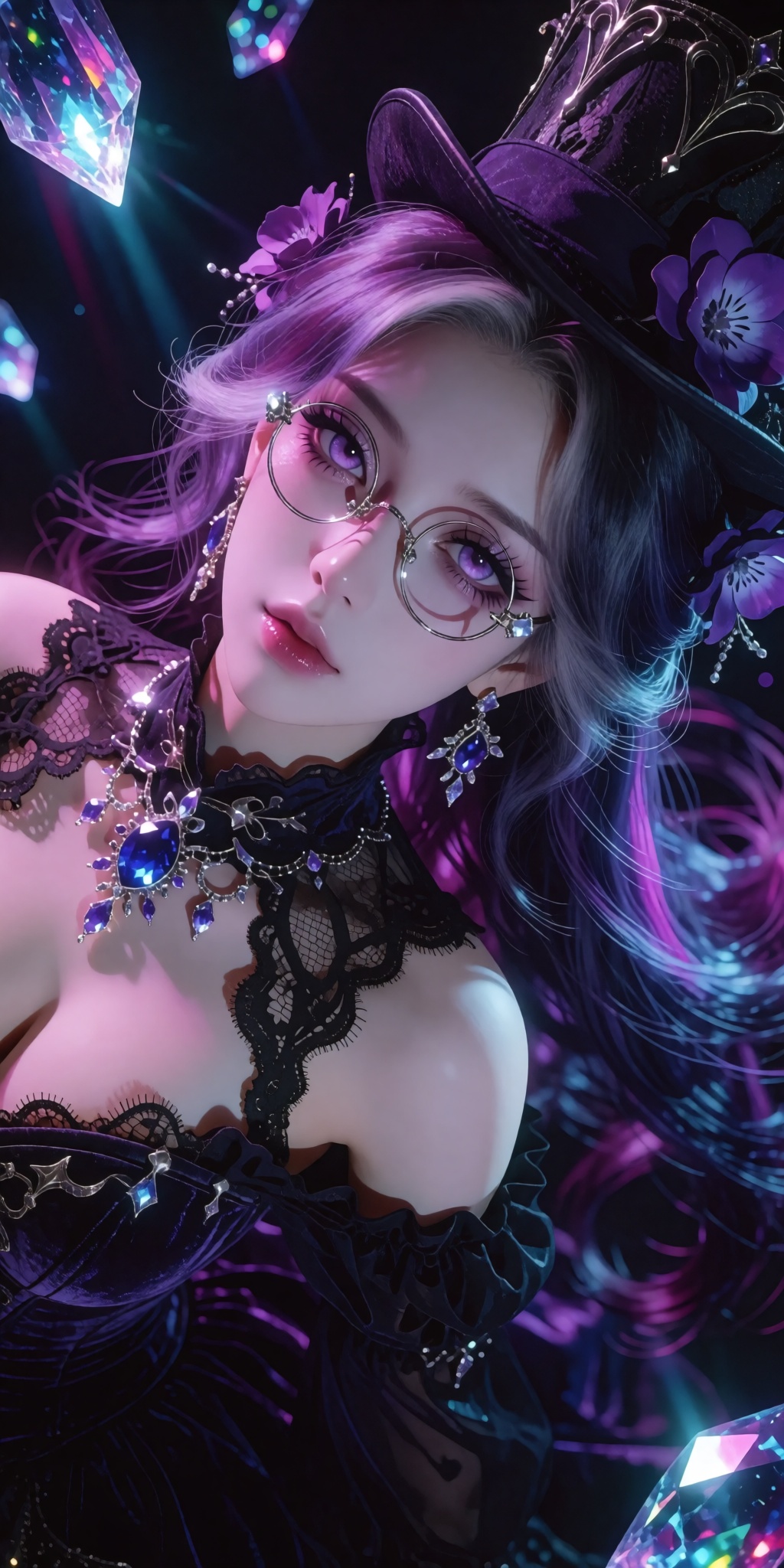 A breathtaking,  museum-grade digital illustration presented in a dramatic Dutch angle close-up,  highlighting a solitary...