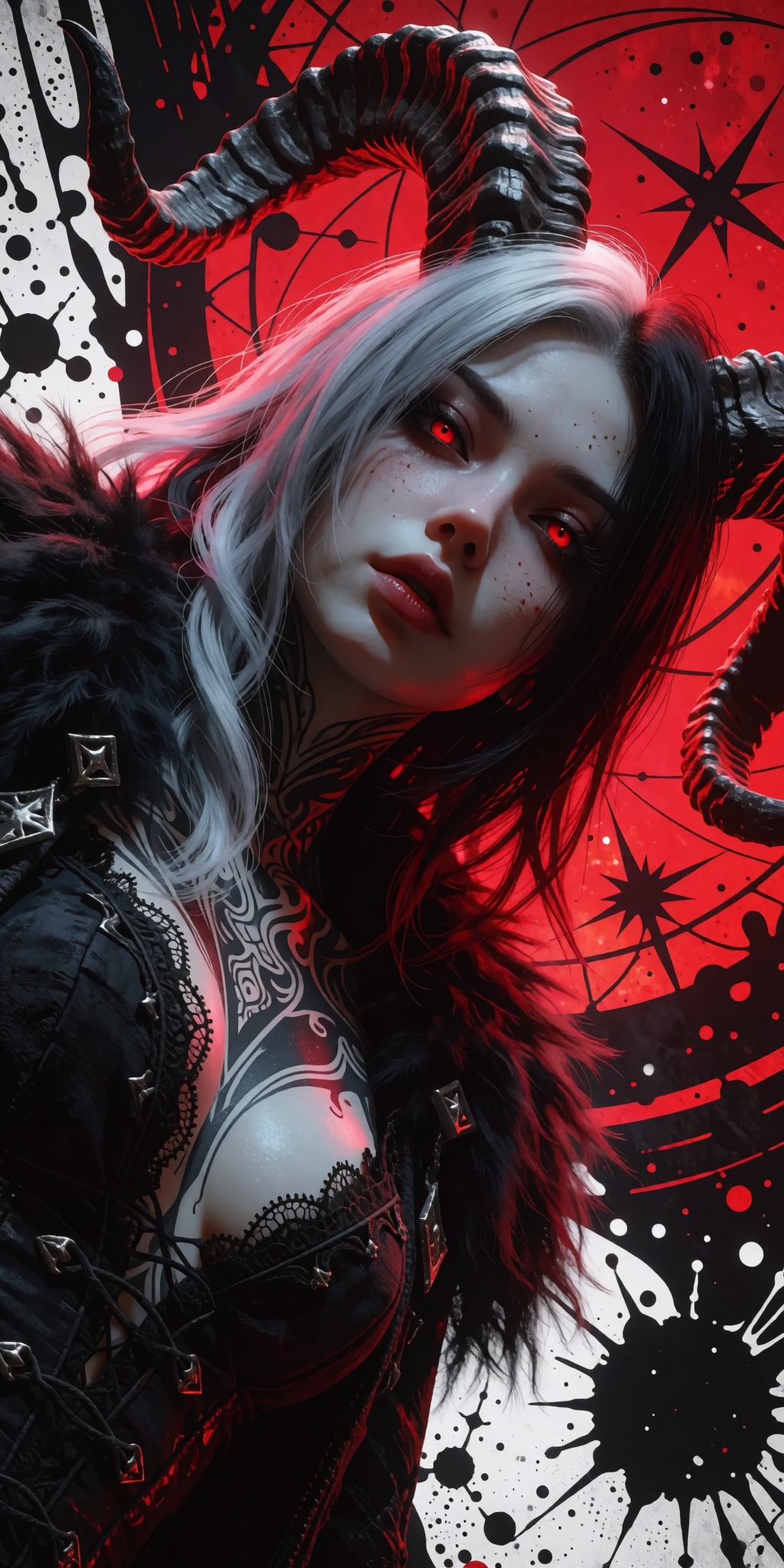 A breathtaking,  museum-grade digital illustration presented in a dramatic Dutch angle close-up,  highlighting a captivati...
