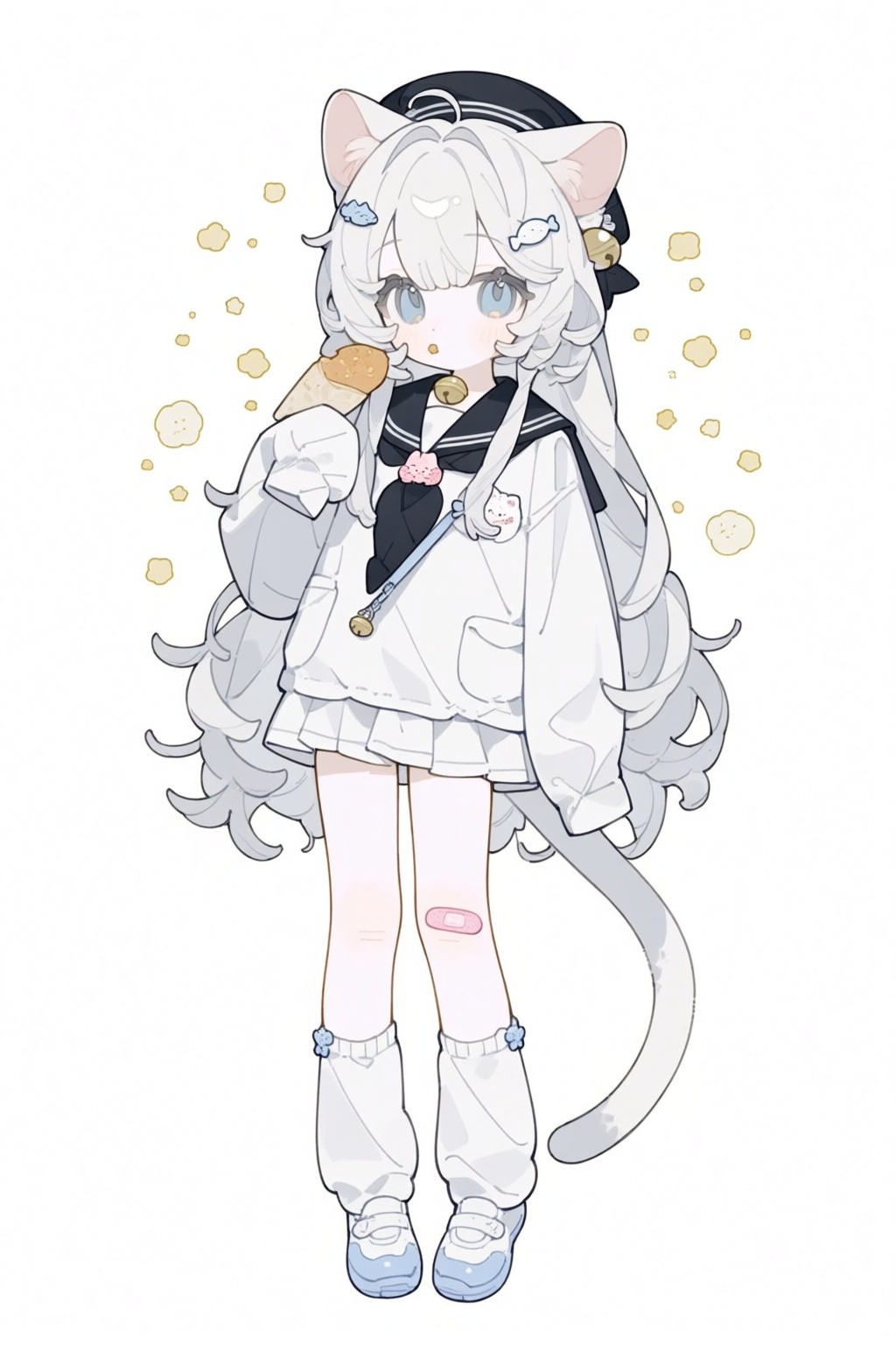 1girl,  animal ears,  bandaid by 青秋 on Tensor.Art