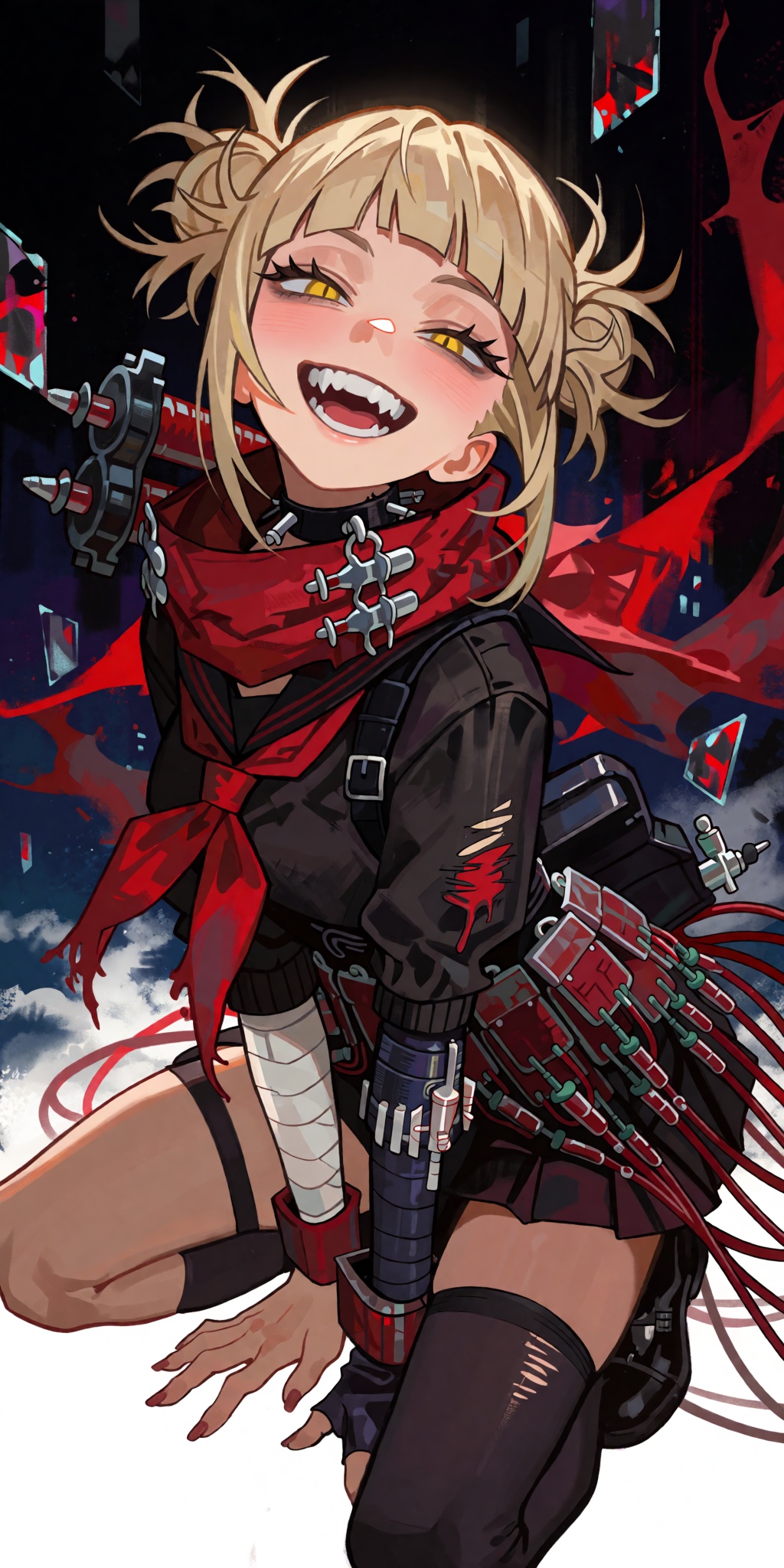 1girl,  toga himiko,  messy blonde hair on Tensor.Art