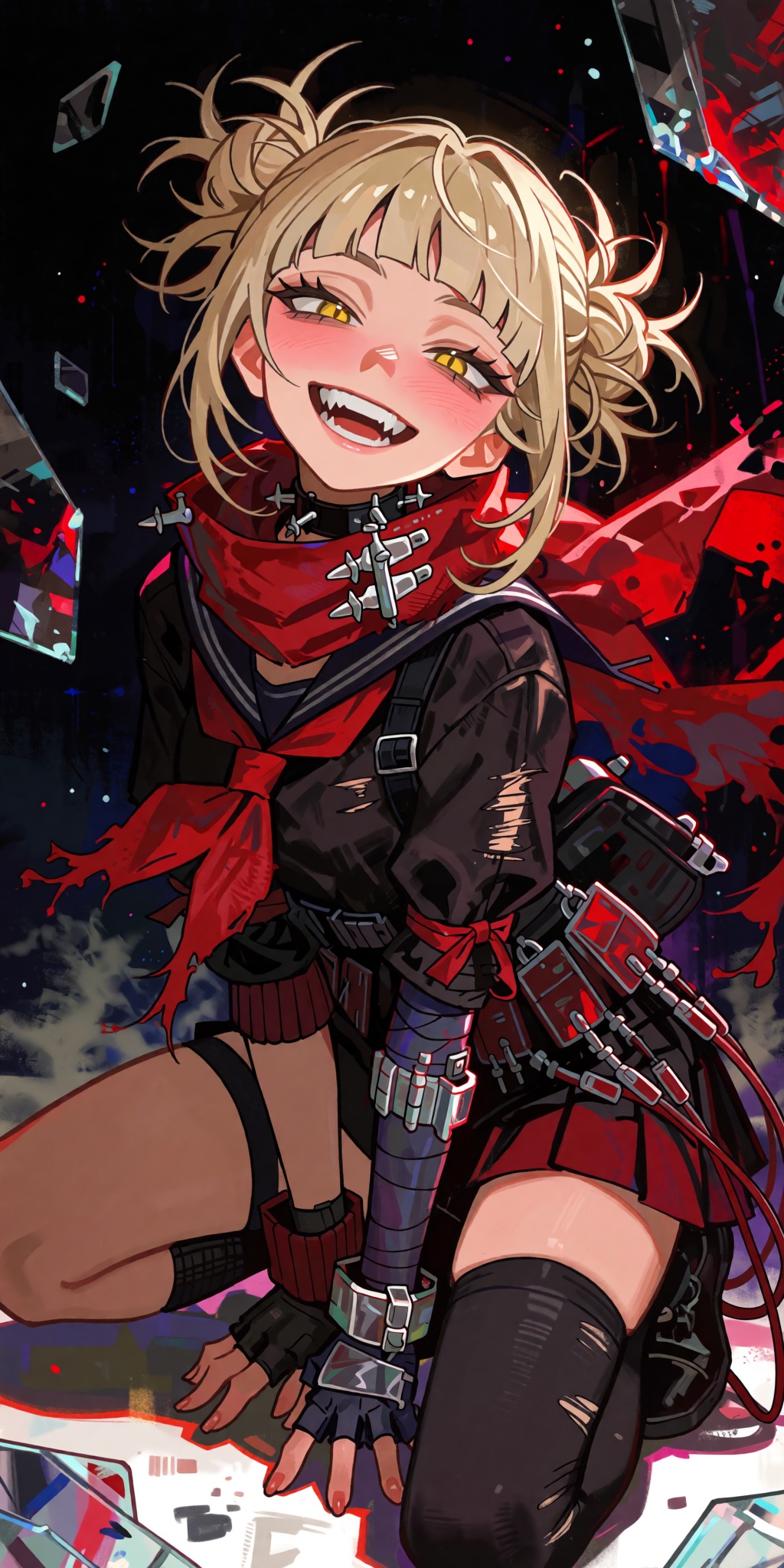 1girl,  toga himiko,  messy blonde hair on Tensor.Art