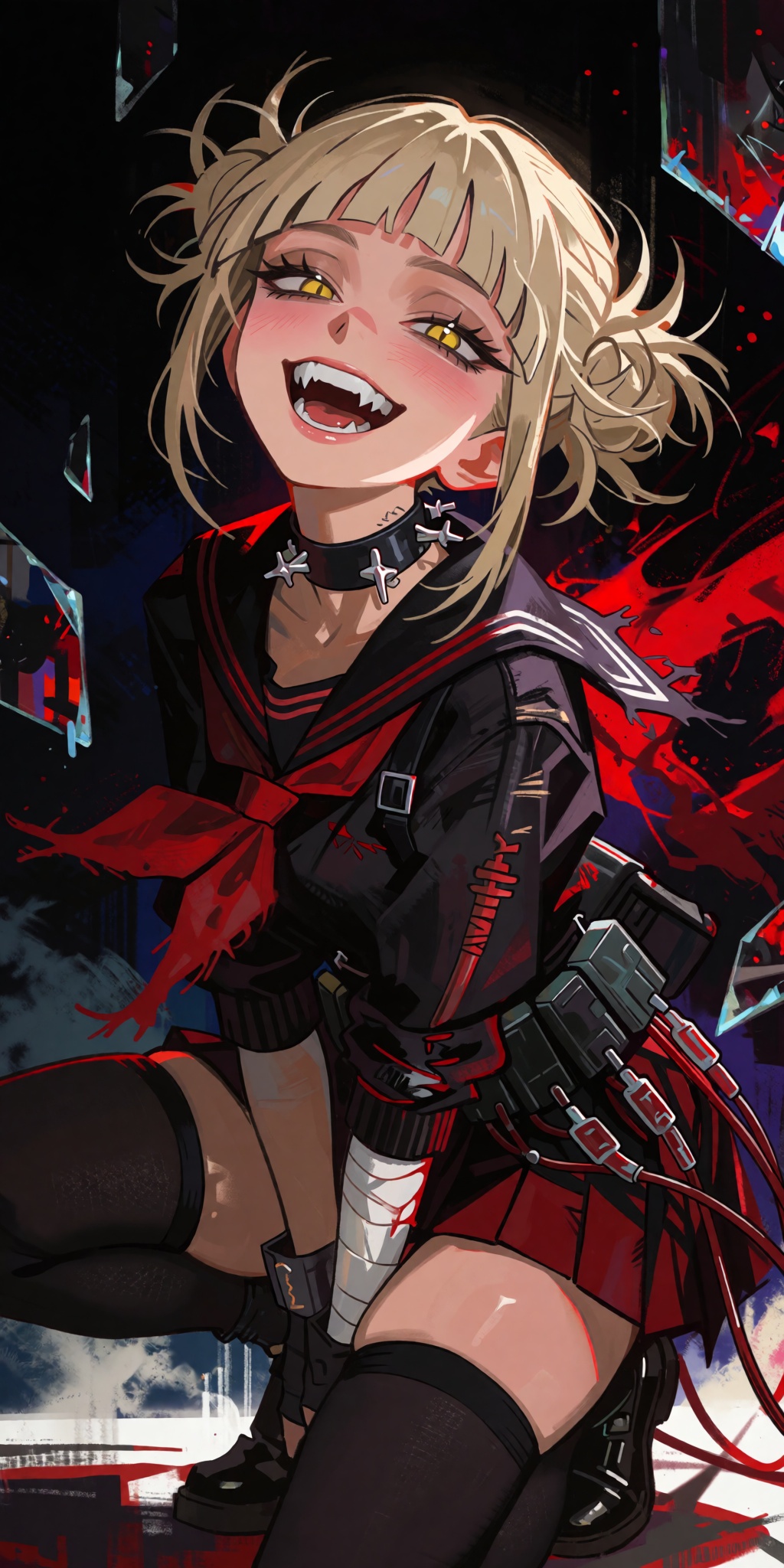 1girl,  toga himiko,  messy blonde hair on Tensor.Art