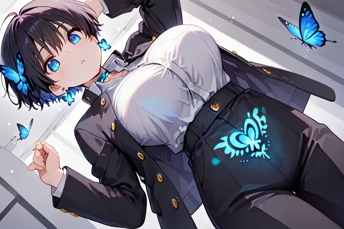 Clad in clothing,  a beautiful,  full bustline on Tensor.Art