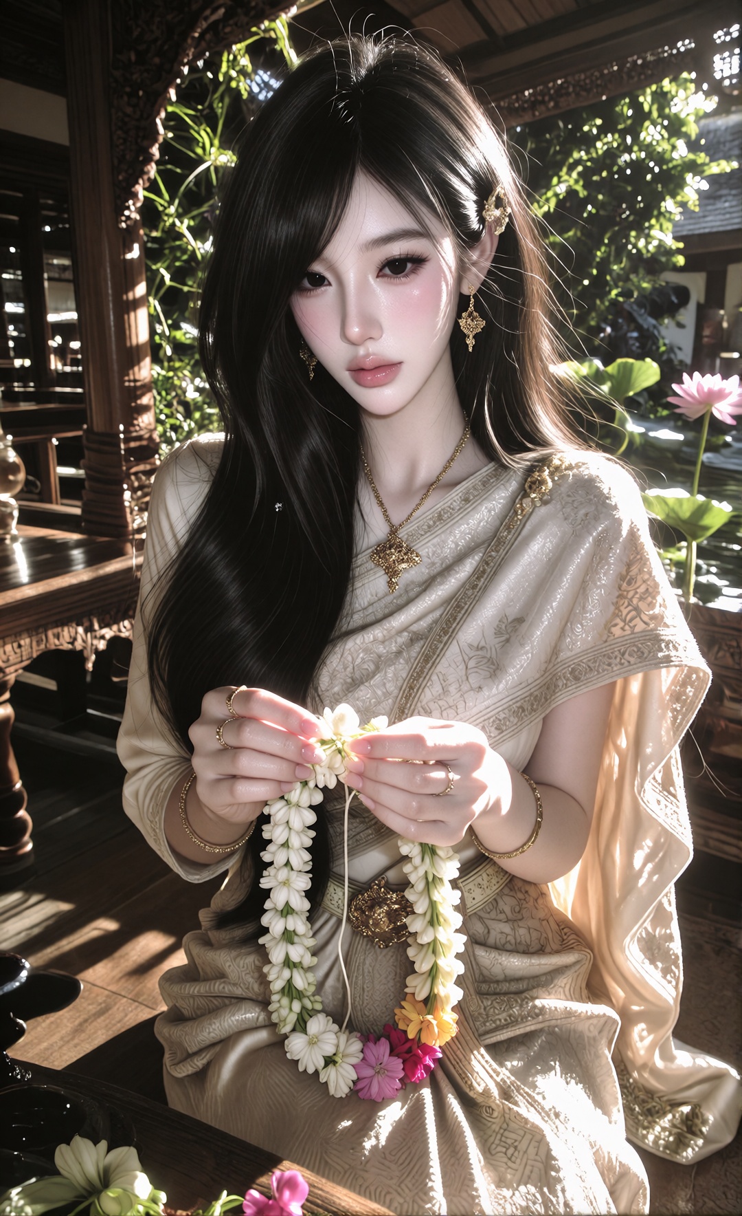beautiful young ***** woman,  original female OC,  feminine and captivating appearance on Tensor.Art