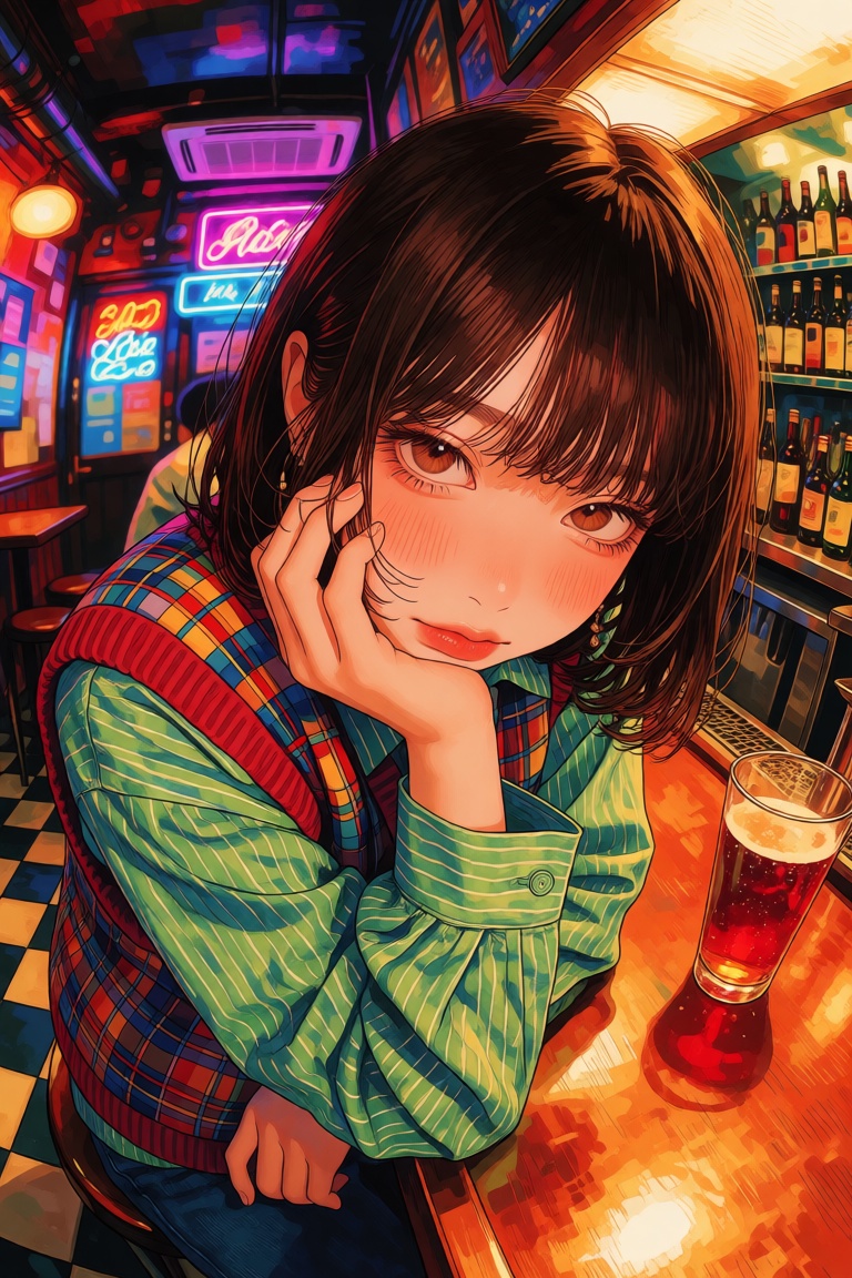 @NIJISIS,  Fisheye lens perspective,  anime style illustration on Tensor.Art
