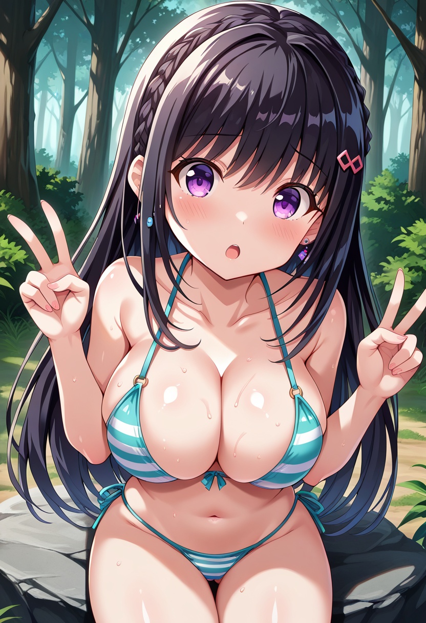 kurosugiori,  1girl,  black hair on Tensor.Art
