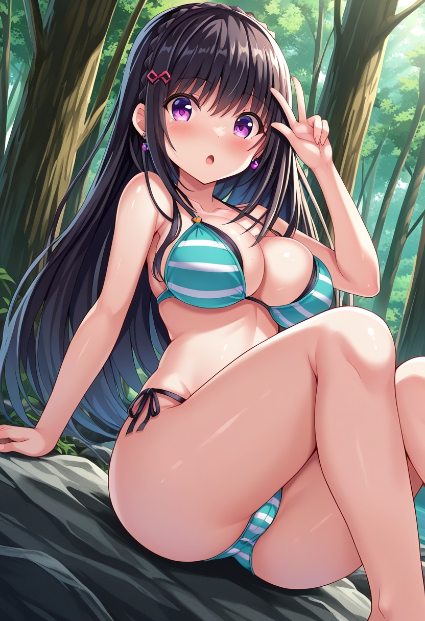 kurosugiori,  1girl,  black hair on Tensor.Art