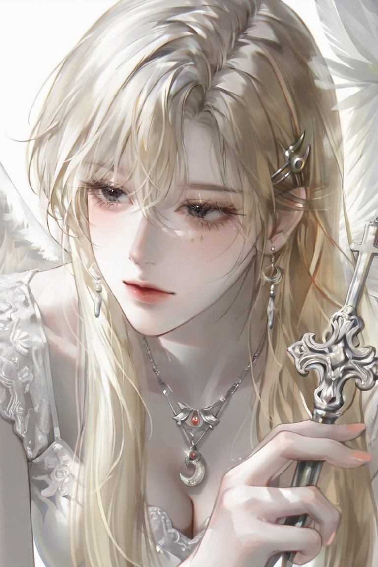 1girl,  solo,  golden blonde hair on Tensor.Art