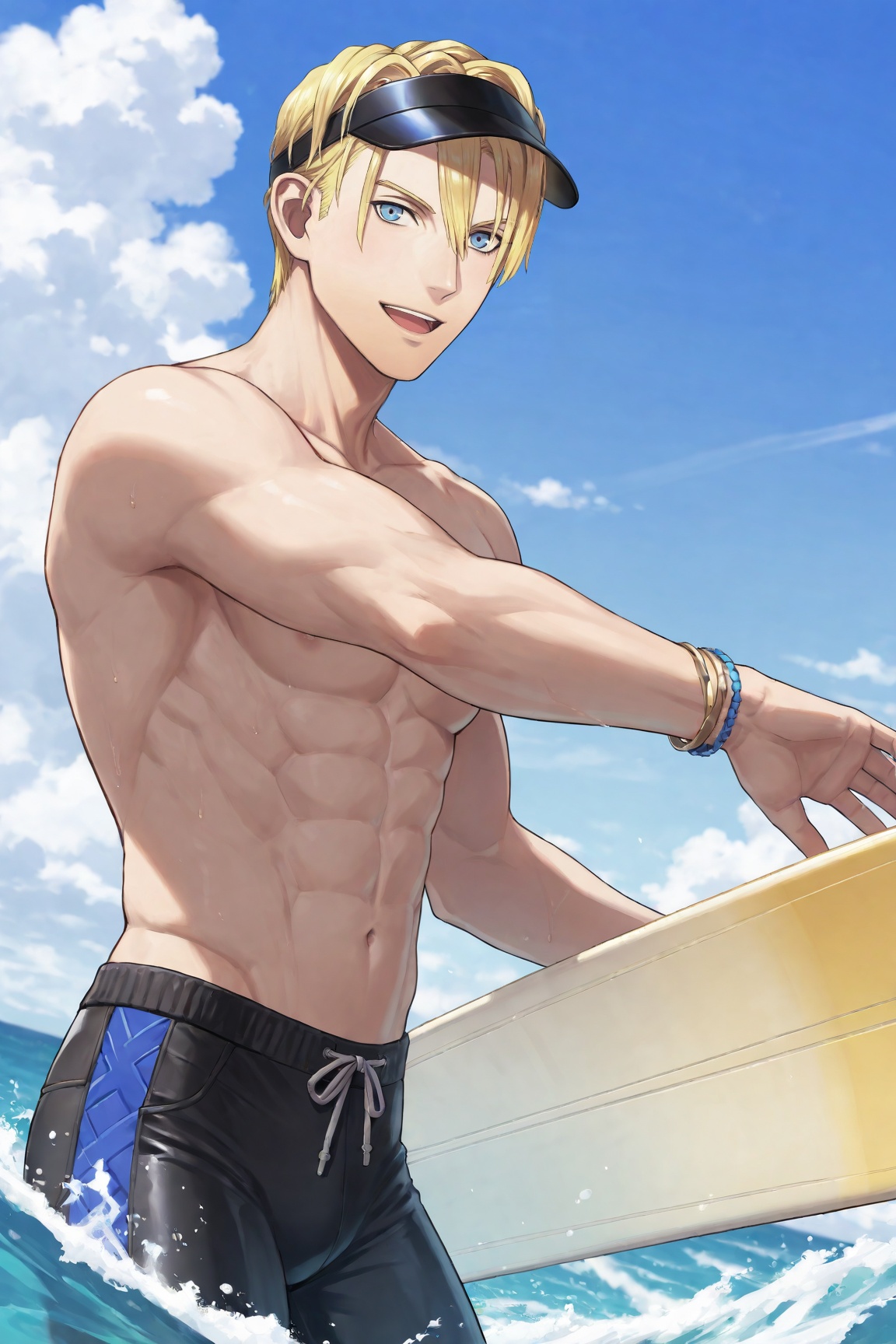 1boy,  dimitri alexandre blaiddyd,  blonde hair on Tensor.Art