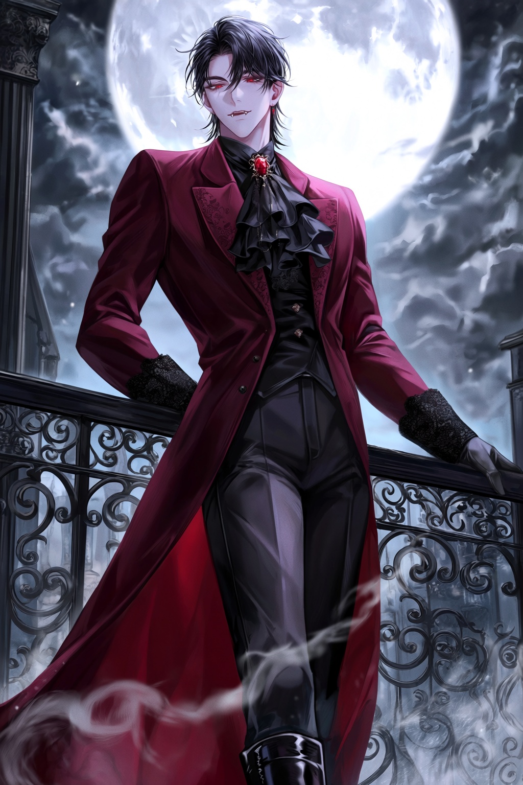 highres,  absurdres,  @Lyle0121 A pale-skinned man with sleek on Tensor.Art