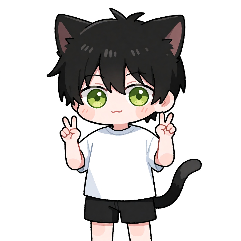 artist:m_cc_1,  chibi-anime style. 1boy,  young boy on Tensor.Art
