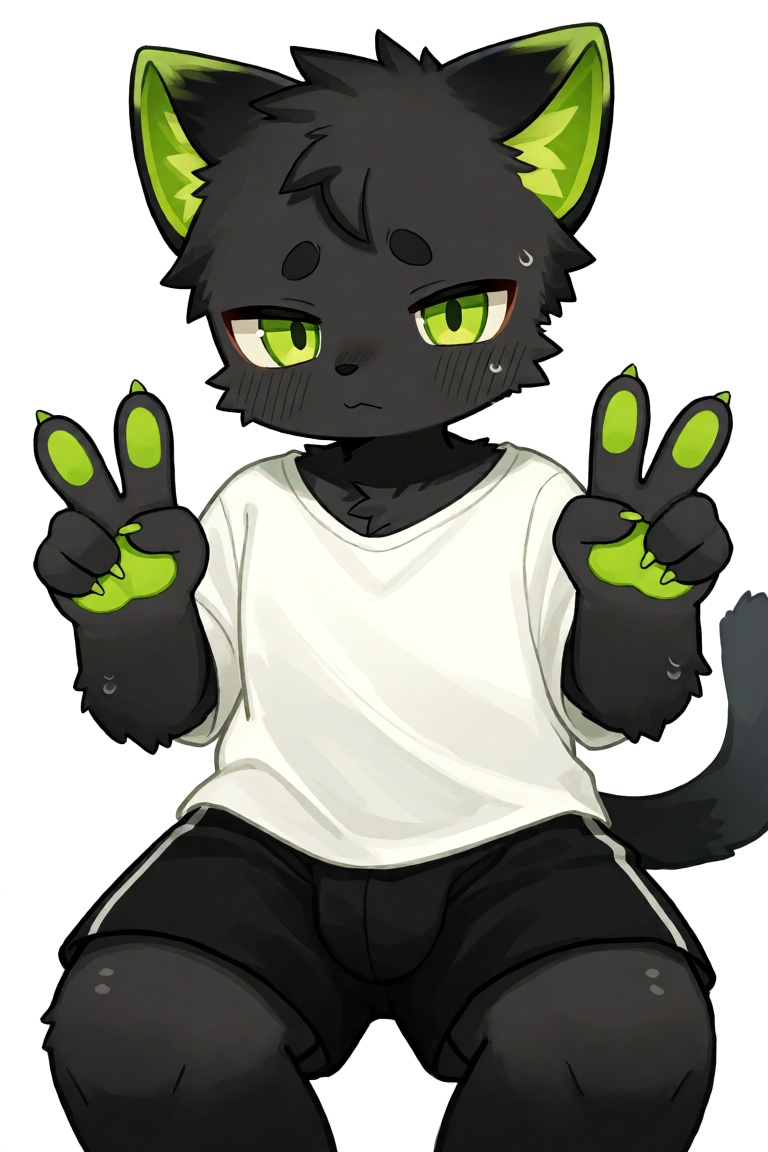 artist:kuromu,  furry-anime style. 1boy,  young boy on Tensor.Art