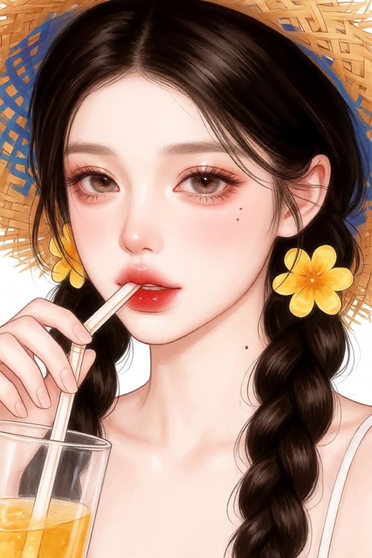 1girl,  solo,  face close-up on Tensor.Art