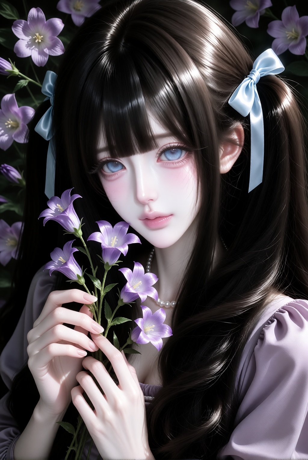 masterpiece,  semi-realistic anime portrait,  beautiful ***** woman on Tensor.Art