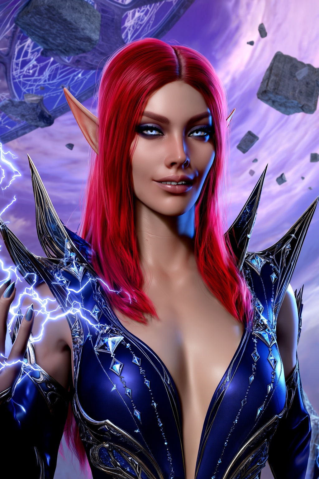 highres,  absurdres,  bg3style A close-up portrait of a haughty on Tensor.Art