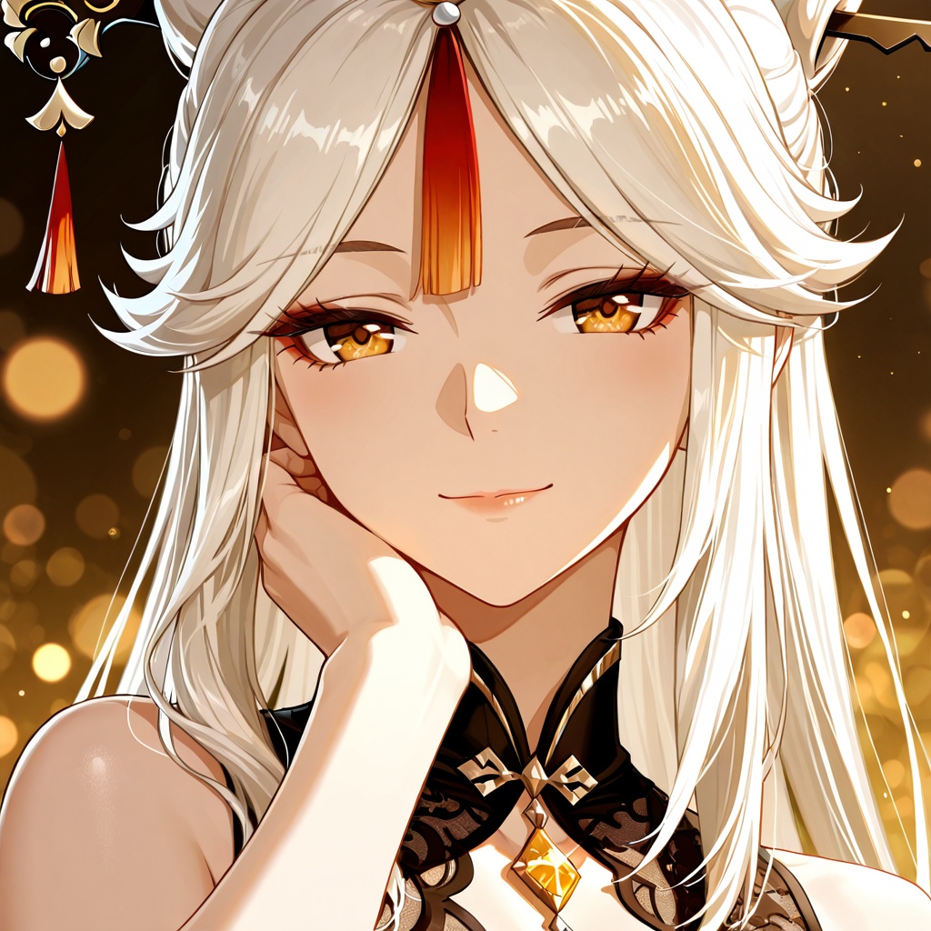 Ningguang from Genshin Impact,  ***** female character,  iconic Ningguang appearance on Tensor.Art
