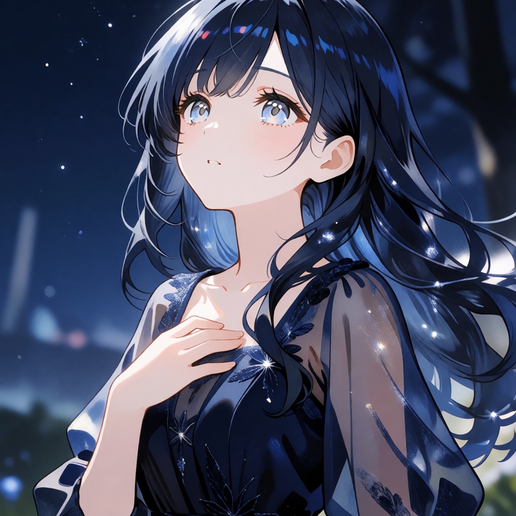 beautiful anime girl,  solo,  upper body portrait on Tensor.Art