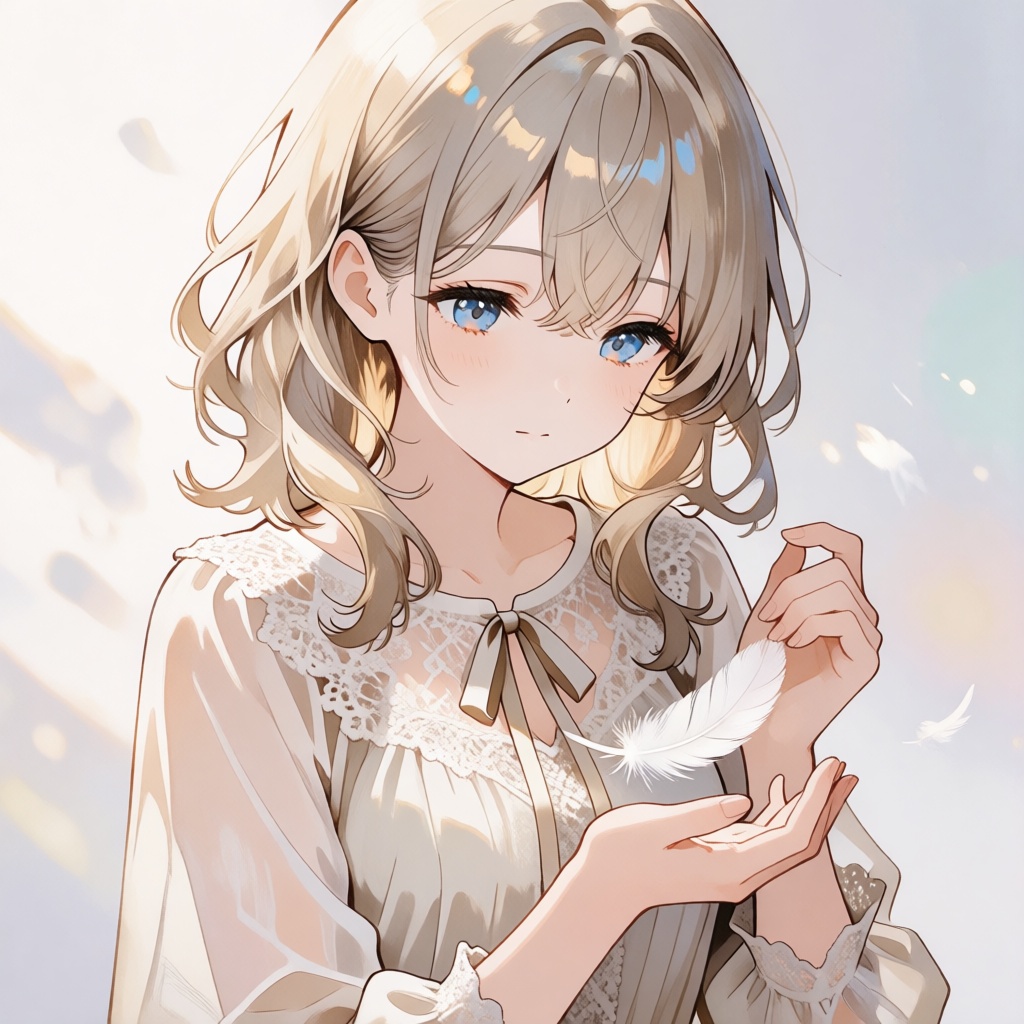 beautiful anime girl,  solo,  upper body portrait on Tensor.Art