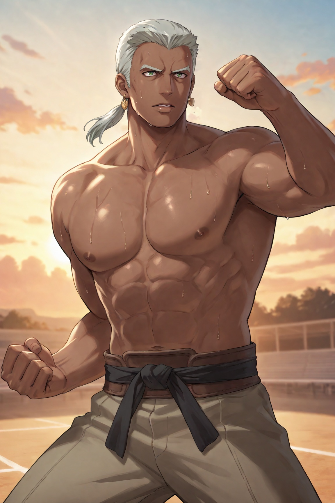 1boy,  Dedue_FE3H,  dark skin on Tensor.Art