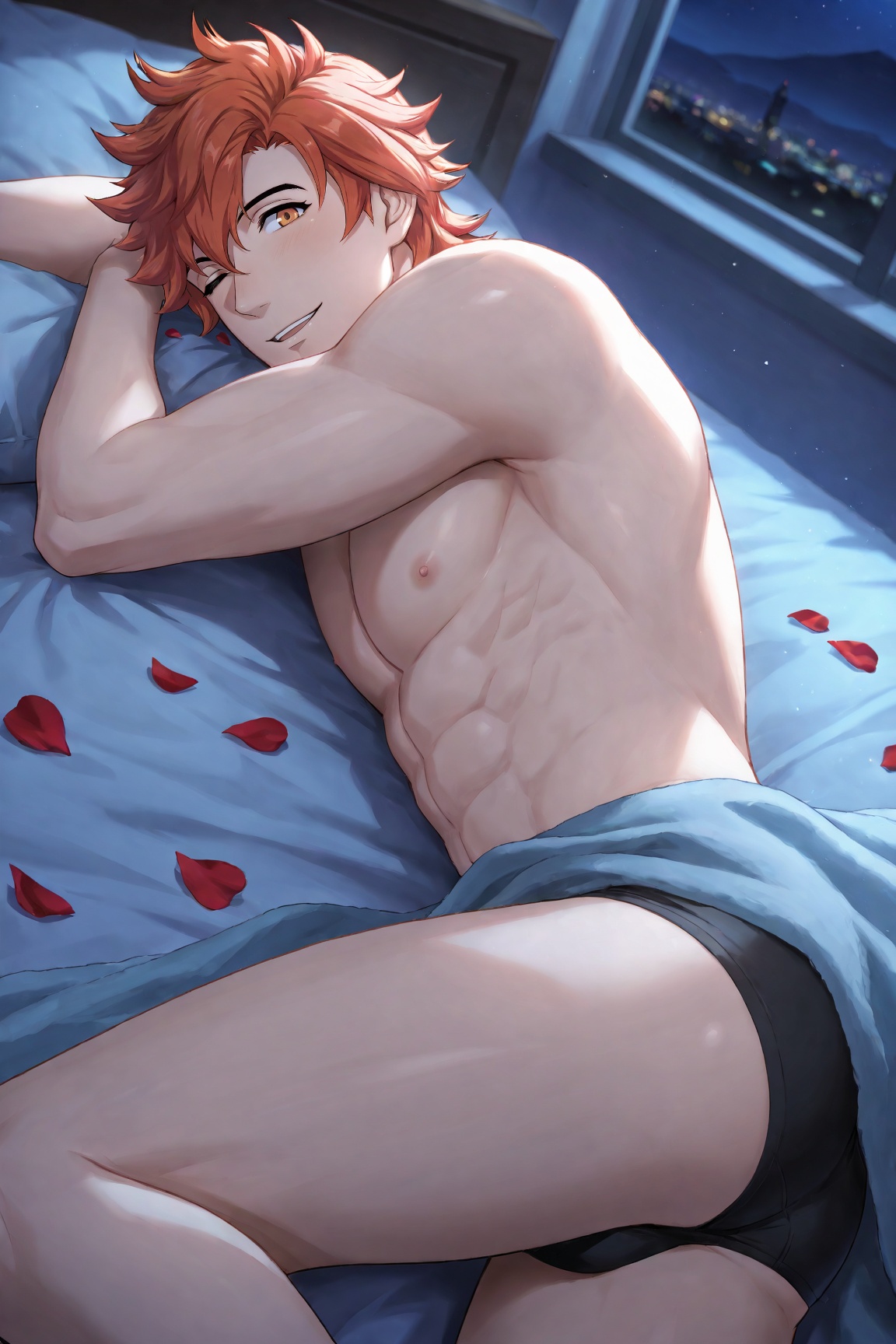 1boy,  Sylvain Jose Gautier,  red hair on Tensor.Art