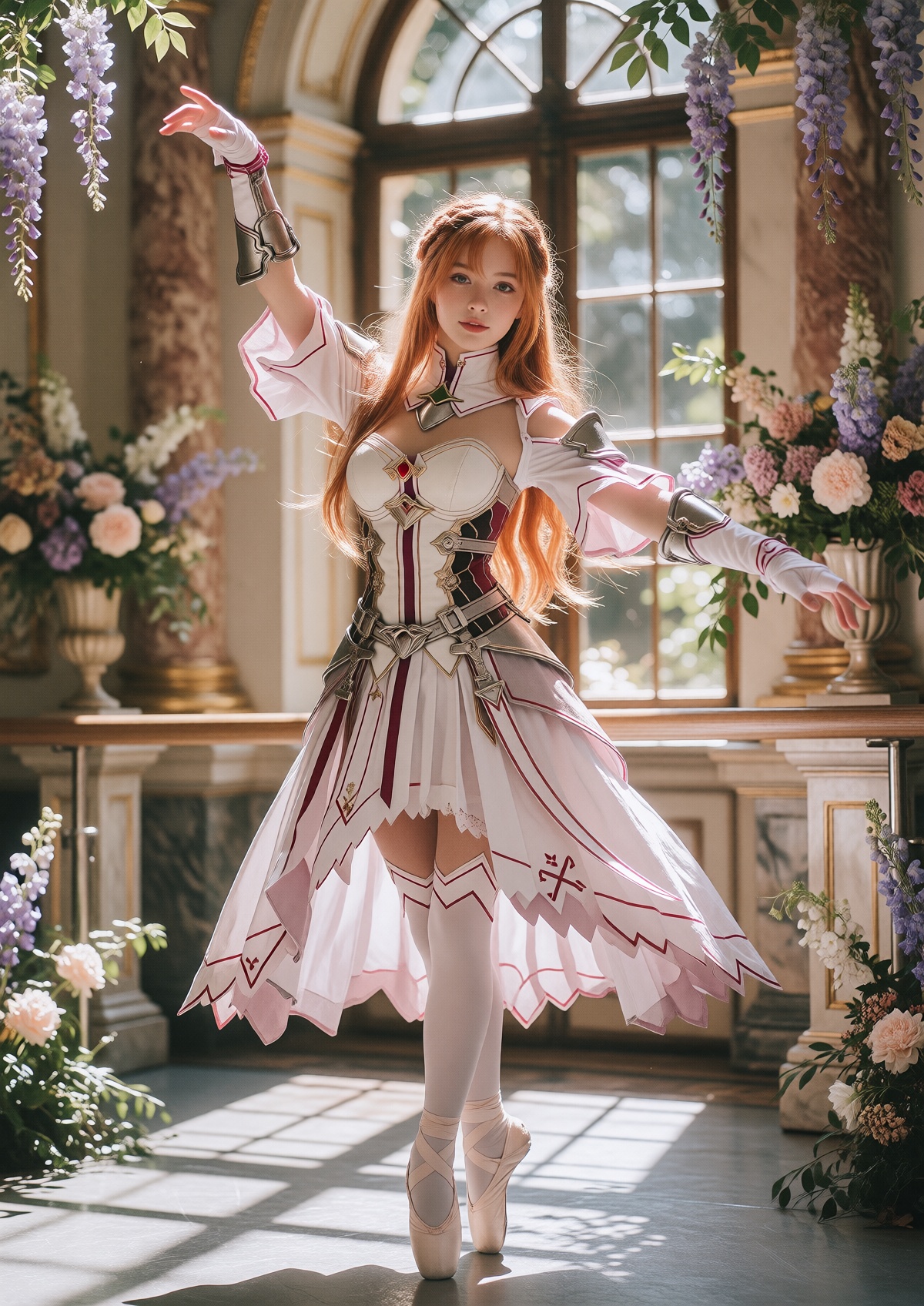 Subject: A Princess with fair skin,  expressive eyes,  and a soft smile wears long on Tensor.Art