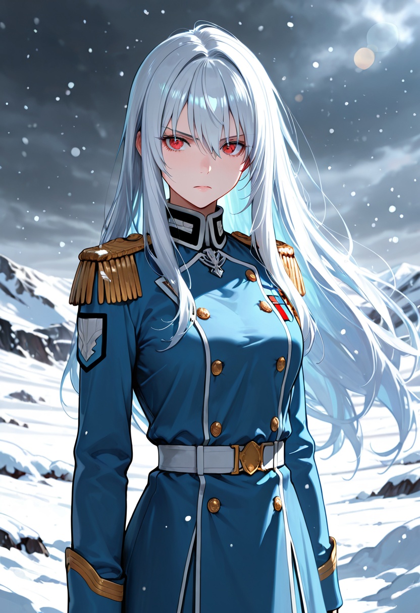 1girl,  vladilena milize,  long silver hair on Tensor.Art