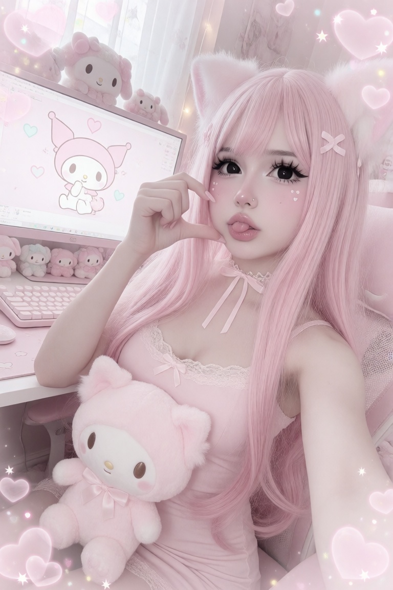 1girl,  solo,  half-body selfie on Tensor.Art
