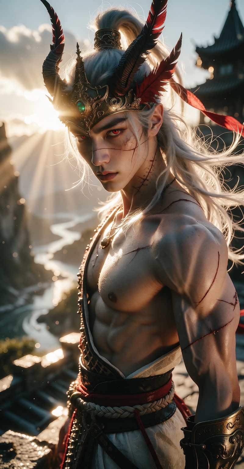 ( *****,  solo,  muscular body on Tensor.Art